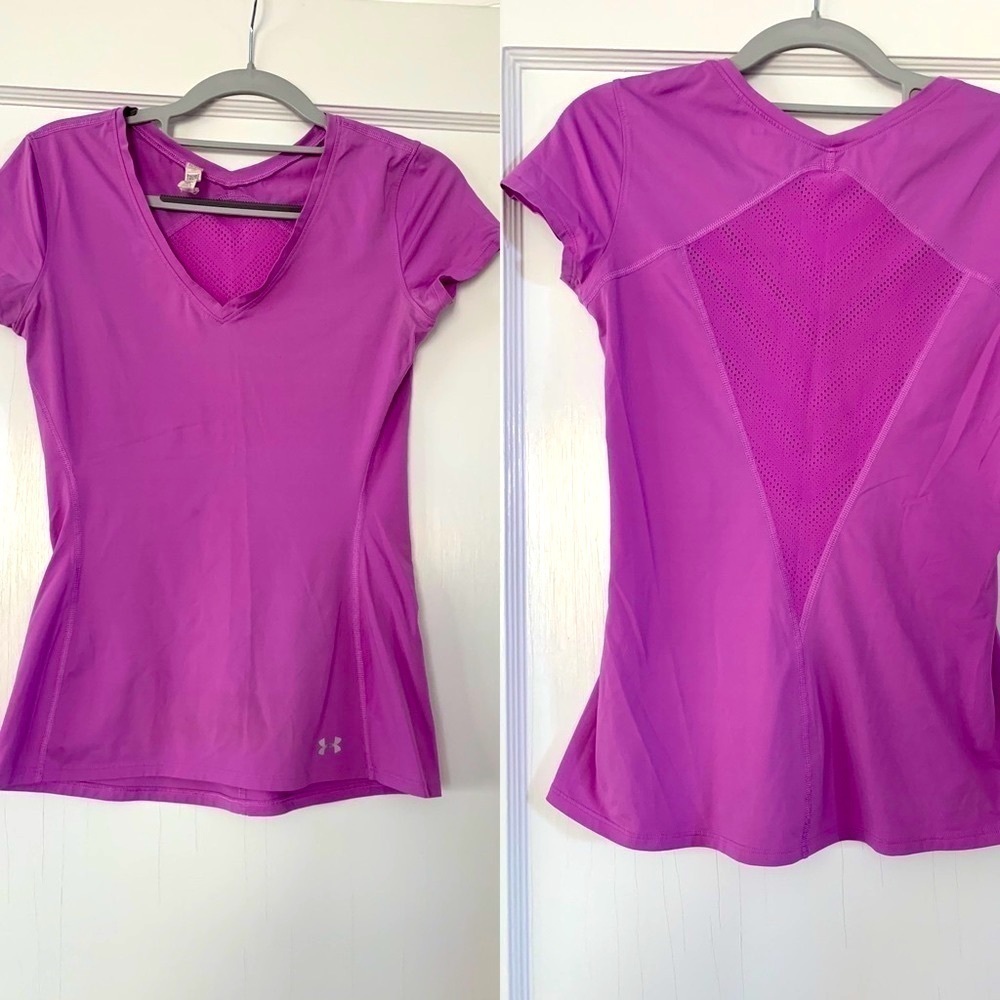 UNDER Armour Heat Gear t-shirt , vented back, SIZE XS